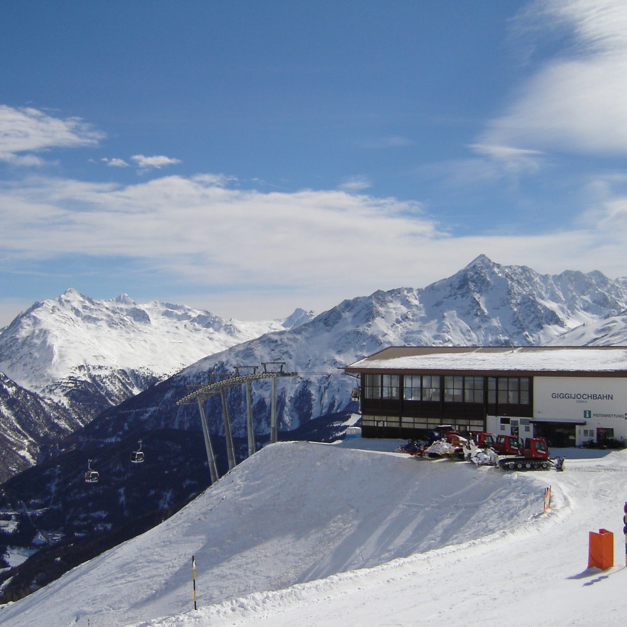Österreich Sölden Skifahren im Winter